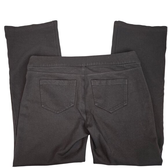 Womens Office Work Business Casual Basic Straight Leg Dark Brown Jeggings 10 - Picture 3 of 14